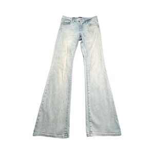 Wild Fable Jeans Womens 6 Light Wash Low Rise Bootcut Rhinestone Butterfly Denim